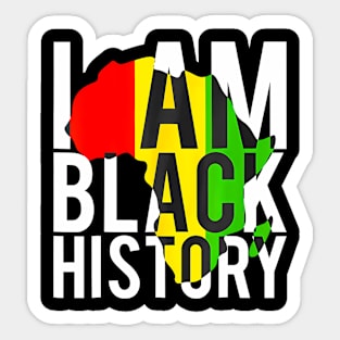 I Am Black History Month African American Pride Celebration Sticker